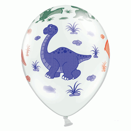 Dino Partyluftballons 6 Stück